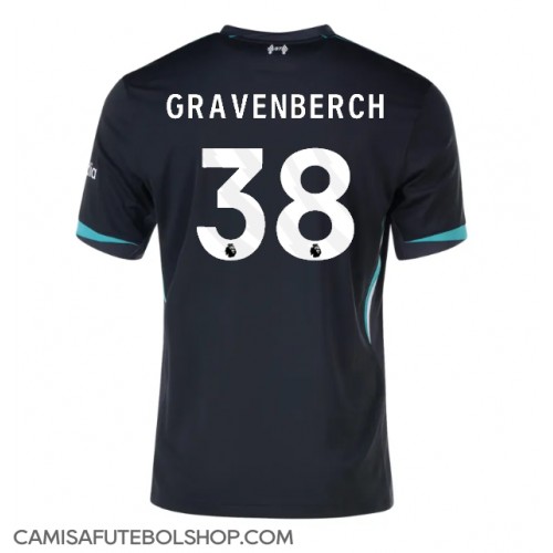 Camisa de time de futebol Liverpool Ryan Gravenberch #38 Replicas 2º Equipamento 2024-25 Manga Curta